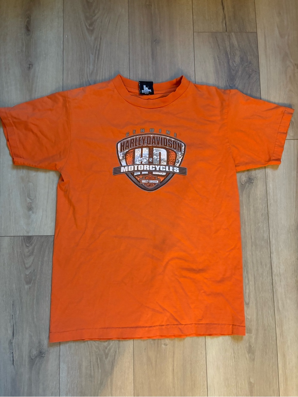 Harley-Davidson Orange Graphic Short Sleeve Tee